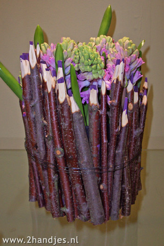 hyacinten in takkenvaas