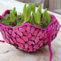 voorjaarsschaal met hyacinten