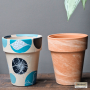 creatieve workshop bloempotten beschilderen