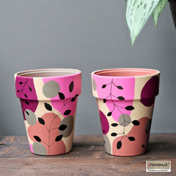 hippe bloempotten workshop
