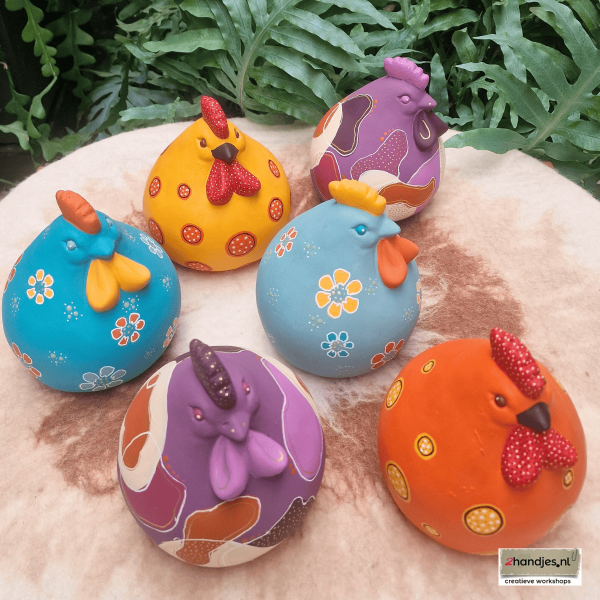 kipjes leuk om te beschilderen gezellig creatief uitje