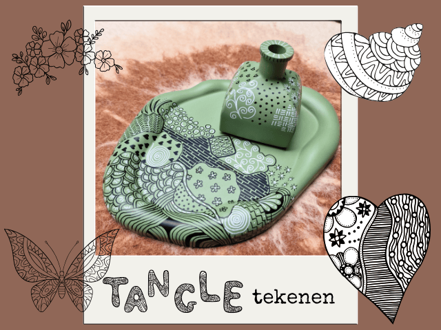 tangle-tekenen leren in een workshop